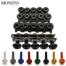 20pcs For Moto Guzzi BREVA 750 1100 GRISO MGX21 GT8V NORGE 1200 Motorcycle Custom Fairing Body Bolt Screw Spring Bolts Nuts M6 2024 - buy cheap