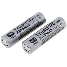 10 unids/lote TrustFire IMR 18650 2200mah 35A 3,7 V 8.1Wh batería recargable baterías de litio protegidas con PCB para linternas 2024 - compra barato