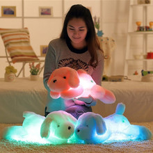 New Arrival 50cm Colorful LED Glowing Dogs Luminous Plush Dog Stuffed Plush Toys For Kids Toys 3 Colors 2024 - buy cheap