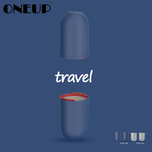 ONEUP-taza de lavado de viaje creativa, cepillo de dientes de doble capa de plástico, caja de almacenamiento, accesorios de lavado exterior, juego de baño portátil de viaje 2024 - compra barato