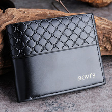 Men Wallets Short Design Brand Man Purses Handbags Money Bags Black Soft PU Leather Male Clutch Wallet Burse Cards Holder Bag 2024 - buy cheap