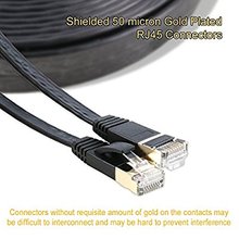 2 м 6 футов Cat7 Ethernet плоский Соединительный сетевой кабель, экранированный (STP) с Snagless Rj45 коннекторами 2024 - купить недорого