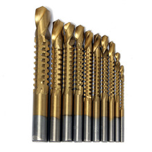 10Pcs/set Titanium Coated HSS High Speed Steel Saw Drill Bit Set Cutter Tools Woodworking Hole Saw Drill Bits Power Tools 3-13mm 2024 - buy cheap