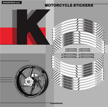 Motorcycle tyre Stickers inner wheel reflective decoration decal for BMW S1000R 2024 - buy cheap