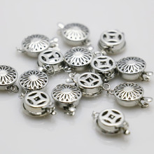 5PCS 1row Clasp Snap Button Metal Accessory Silver-plate For DIY Necklace Bracelet Machining Parts Girl Jewelry Making 12*4.6mm 2024 - buy cheap