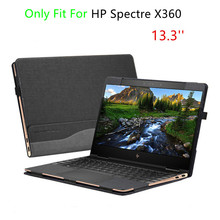 Capa removível para laptop hp espectro x360, capa protetora de couro pu, 13.3 ", à prova de choque, design criativo 2024 - compre barato