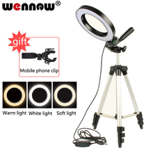 LED Studio Camera Ring Light Photography Photo Tripod USB Plug Make up lamp for women dresser lamp youtube video Selfie light 2024 - buy cheap