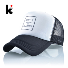кепка для мужчин и женщин хип хоп бейсболка Лето Воздухопроницаемый козырек кепки шляпы с буквами на открытом воздухе козырек 2024 - купить недорого