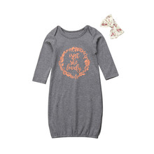 Emmababy ночная рубашка для новорожденных, ночное белье, пеленка для сна, обертка + повязка на голову, Одеяла 0-18 м 2024 - купить недорого