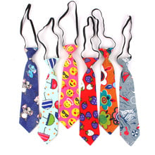 Gravata das meninas de linho dos desenhos animados pescoço gravata para crianças ternos 6cm impressão laços magro meninos gravata gravatas gravata de borracha 2024 - compre barato