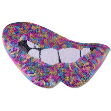 Lips Large Patch Cloth Colour Mouth Embroidery Cloth Cloth  Embroidery  Accessories  Iron on Applique Clothes  Sequin Applique 2024 - buy cheap