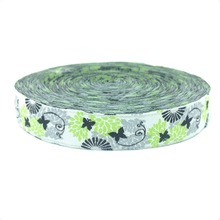 Nuevo encaje 5/8 '16mm 10 yardas/set 100% poliéster ordenador jacquard cinta fluorescente verde floreado negro encaje mariposas 2024 - compra barato