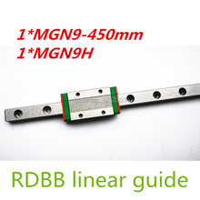 Free shipping 9mm Linear Guide MGN9 450mm linear rail way + MGN9C or MGN9H Long linear carriage for CNC X Y Z Axis 2024 - buy cheap