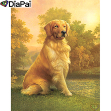 DIAPAI 100% Full Square/Round Drill 5D DIY Diamond Painting "Animal dog sunset" Diamond Embroidery Cross Stitch 3D Decor A18631 2024 - buy cheap