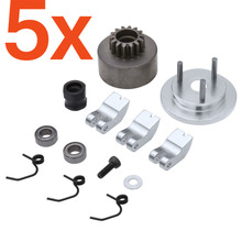 Wholesale 5Sets/Lot Bell Gear Flywheel+14T Clutch Shoe+Spring+Bearing Assembly Sets 83013 Alloy HSP 1:8 RC Nitro Engine Parts 2024 - buy cheap