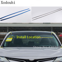 Car Stick Stainless Steel Front Head Glass Windshield Column Frame Trim Window For Toyota New Camry XV70 2017 2018 2019 2020 2024 - buy cheap