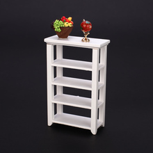 MagiDeal 1Pc Shelf White 1/12 Dollhouse Miniature Furniture Wooden Study Accs for Dolls Bedroom Kids Children Pretend Play Toys 2024 - buy cheap