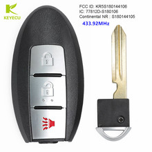 KEYECU-mando a distancia inteligente para coche, 2 + 1 botón, 433,92 MHz, PCF7945, para Nissan Rouge 2014, 2015, 2016, 2017, S180144105 2024 - compra barato