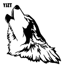 YJZT 15CM*15.9CM Wolf Facing The Sky Roar Vinyl Decal Car Sticker Black/Silver C4-1004 2024 - buy cheap