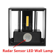 Luminária de parede moderno led ip65, à prova d'água, com sensor de movimento, iluminação regulável, para varanda, corredor doméstico, 8w, 10w, 12w 2024 - compre barato