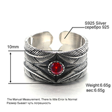 Чистого серебра 925 пробы серебро такахаши Goros перья открытие кольцо Для женщин подарок на день рождения украшения 184 2024 - купить недорого