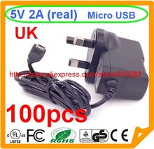 100 PCSHigh quality IC 1PCS UK Plug 5V 2A Micro USB Computer Products Adapter For Raspberry PI 2 2024 - buy cheap
