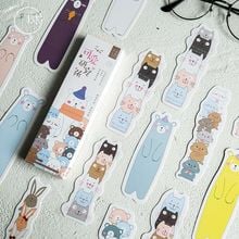 30pcs/lot Colorful Bookmark Paper Cartoon Bear Dog Bookmark bookmarks for books Promotional Gift Stationery-W-SQ-649 2024 - buy cheap