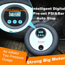 Digital Pre-set Portable 12V 150 PSI Car Tire Inflator Pump Mini Digital Compressor Auto Stop Pump Car air compressor 2024 - buy cheap