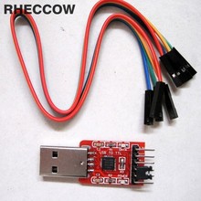 RHECCOW 5pcs/lot CP2102 serial converter USB 2.0 to TTL UART 6 PIN module + dupont Line 2024 - buy cheap