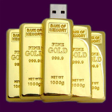 Gold Bar 2.0 Usb Creativo 8GB 16GB 32GB Usb Flash Drive Metal Key Pen Drive 64GB Pendrive Flash Memory Stick Man Gift Gifts 2024 - buy cheap