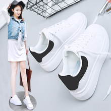 Women Casual Shoes Vulcanize sneaker wedge woman New Breathable Round Toe Women White Shoes Lace-Up Platform Shoes NVX19 2024 - buy cheap