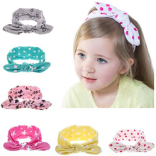 TWDVS Kids Cute Knot Elastic Hair band Newborn Rabbit ears Hair Accessories Cotton Headband Ring Hair Accessories W189 2024 - buy cheap