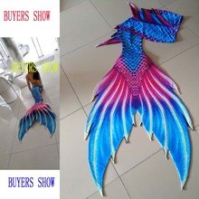 New!Customized Girls Mermaid Tail for Swimming Swimsuit Tail and Fins,Children Adults Swimwear Mermaid Tail with Monofin custome 2024 - buy cheap