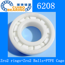 2 unids/lote 6208 Rodamiento de bolas de cerámica completo 40x80x18mm Zirconia ZrO2 rodamientos 40*80*18 2024 - compra barato