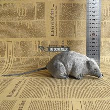 gray simulation mouse toy lifelike Halloween Practical Jokes toy mouse model 14x11x6cm 2024 - buy cheap