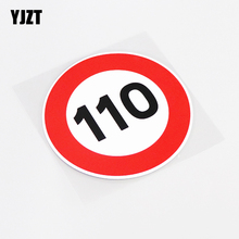 YJZT-límite de velocidad gráfico de PVC, 11,5 CM x 11,5 CM, 110, pegatina para coche, decoración, 13-0893 2024 - compra barato