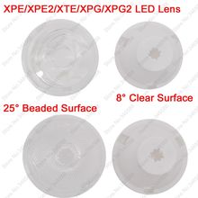 Refletor de lente led cree xpe/xpe2/xpg/xpg2/xte 3535 uv ou espectro completo, lentes ópticas de 25 ou 8 graus, lentes pmma, 10 peças 2024 - compre barato