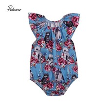 Pudcoco 2018 Newborn Baby Girls Bodysuit Cute Star War Print Floral Sleeveless Jumpsuit Bodysuit Suumer Outfits Clothes 0-24M 2024 - buy cheap