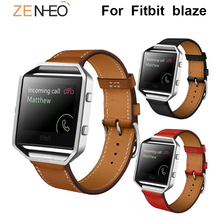 Correa de cuero retro informal para Fitbit blaze, repuesto de pulsera inteligente para Fitbit blaze 2024 - compra barato