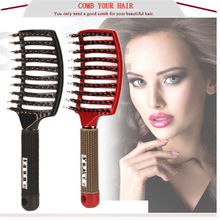 Hair Scalp Massage Comb Hairbrush Bristle&Nylon Women Wet Curly Detangle Hair Brush for Salon Hairdressing Styling Tools 2024 - buy cheap