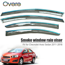 Owere-visera de lluvia para ventana de humo, accesorios de protección ABS para Chevrolet Aveo Sedan 2011, 2012, 2013, 2014, 2015, 2016, 2017, 2018, nuevo, 1 Juego 2024 - compra barato