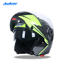 Nueva llegada DOT abatible hacia arriba casco de carrera para motocicleta motocross máscara completa Sistema de Visor Dual JIEKAI-105 2024 - compra barato