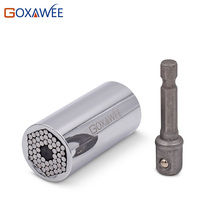 Гаечный ключ GOXAWEE, универсальный торцевой инструмент для ремонта автомобиля, с переходником 7-19 мм, 2 шт. 2024 - купить недорого