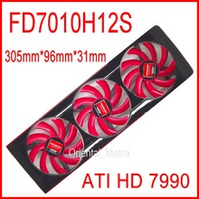 Free Shipping FD7010H12S DC 12V 0.35A For AMD ATI HD 7990 Video Card VGA Fan HD7990 Graphics Card Fan 4 Wire Cooling Fan 2024 - buy cheap