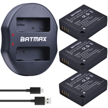 Batmax-batería recargable DMW-BLG10 DMW BLE9, cargador Dual USB para Panasonic BLG10E BLG10GK BLG10 DMC-GF6 GF6 GX7, 3 uds. 2024 - compra barato