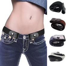 Adjustable Invisible Lazy Buckle-Free Elastic Waist Belt Stretchy Women Men Jeans Pants Dress Waistband No Hassle Belt 2024 - buy cheap