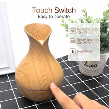 Essential Humidifier Aroma Oil Diffuser Wood Grain Ultrasonic Wood Air Humidifier USB Cool Mini Mist Maker 7 LED Lights For Home 2024 - buy cheap