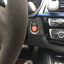 Embellecedor de fibra de carbono para coche BMW F30 F34, cubierta de botón de motor de arranque, pegatina, tiras M, estilismo para coche 2024 - compra barato