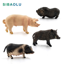 Simulation Animal model Wild Boar Pig figurine home decor miniature fairy garden decoration accessories modern Plastic Craft toy 2024 - buy cheap