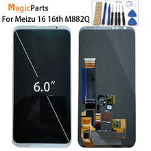 Для Meizu 16th ЖК-дисплей оригинальный Супер AMOLED ЖК-экран + Сенсорная панель дигитайзер для Meizu 16 M882H M882Q lcd 2024 - купить недорого